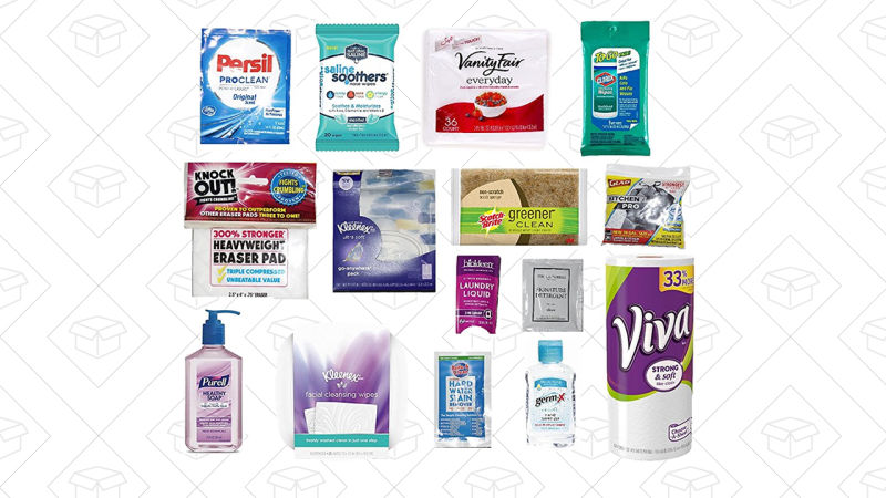 Caja de muestras con productos para el hogar, $15 con crédito de $15